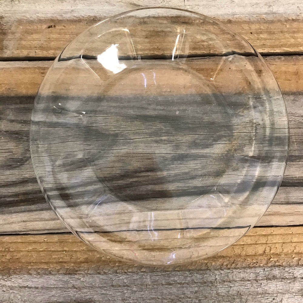 Crystal cake plate